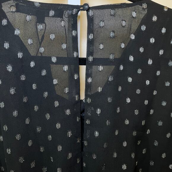 NWT Walter Baker Emory Jumpsuit - Women S - Black and Silver - Picture 8 of 10